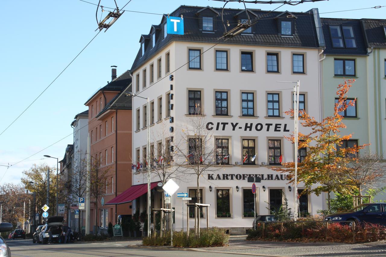 City-Hotel プラウエン エクステリア 写真